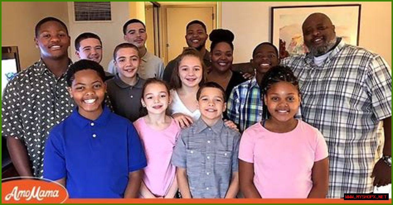 Black Parents-Of-5 Adopt 6 White Siblings Who Choose to Change Names to Match the New Family