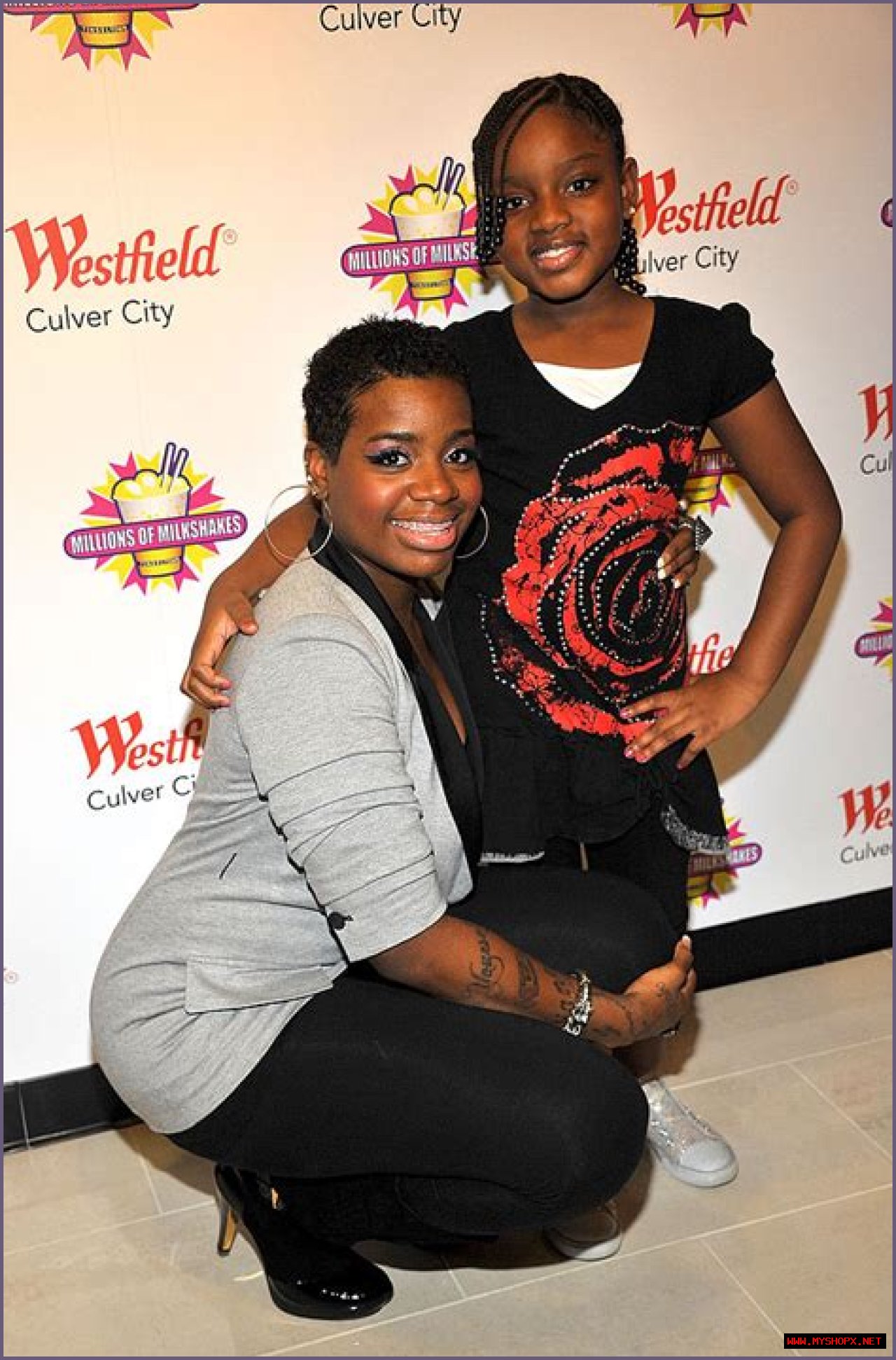 Fantasia's Daughter Zion Rocks Long Hair with Ripped Black Jeans and a Matching Top (Photo)